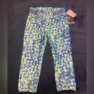 Under Armour Girls Youth Size YLG/G Multi Color Heat Gear Fitted Pants